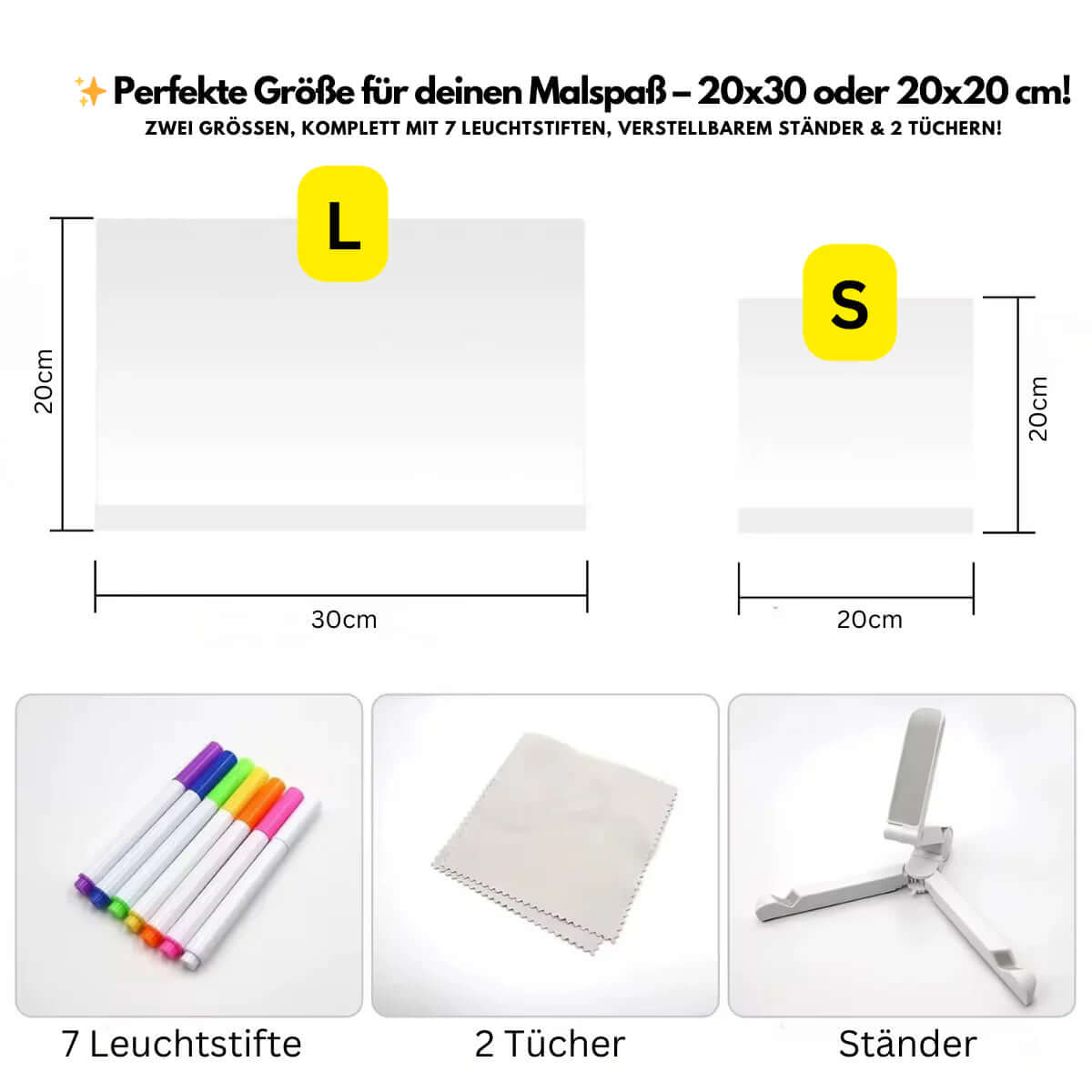 LED-Zeichentisch für kreative Lichtmalerei