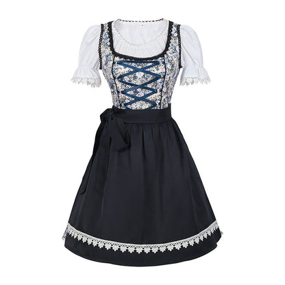 Dirndl Damen Oktoberfest Kostüm Kleid Trachtenkleid für Partys festlich