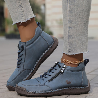 Damen Sneaker Breite Vorderfußpartie Unterstützende Sohle