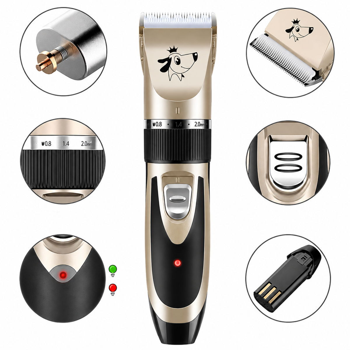 Lautloser Felltrimmer für Hunde – Präzis & Kabellos