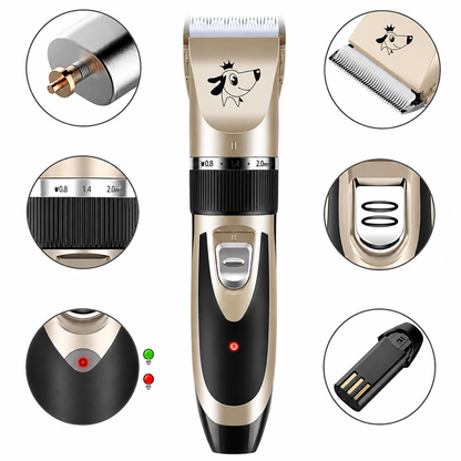 Lautloser Felltrimmer für Hunde – Präzis & Kabellos