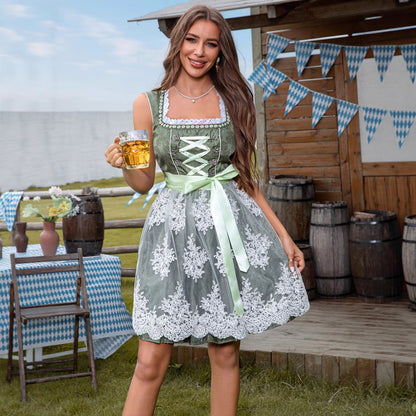 Dirndl Damen Oktoberfest Kleid mit Spitze | Trachtenkleid | Oktoberfest Outfit, Wiesn, Spitzenkleid, festlich