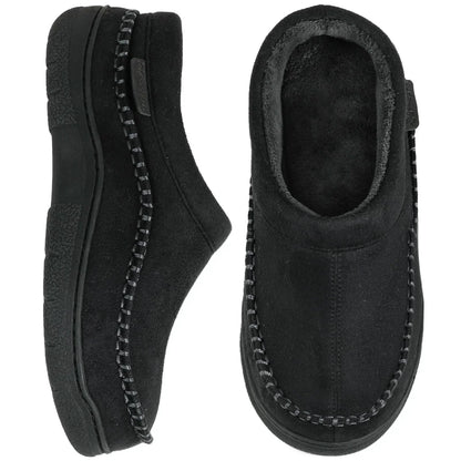 Herren Winter-Loafer Zum Hineinschlüpfen Mit Weiter Zehenbox, Rutschfester Sohle Und Plüschfutter