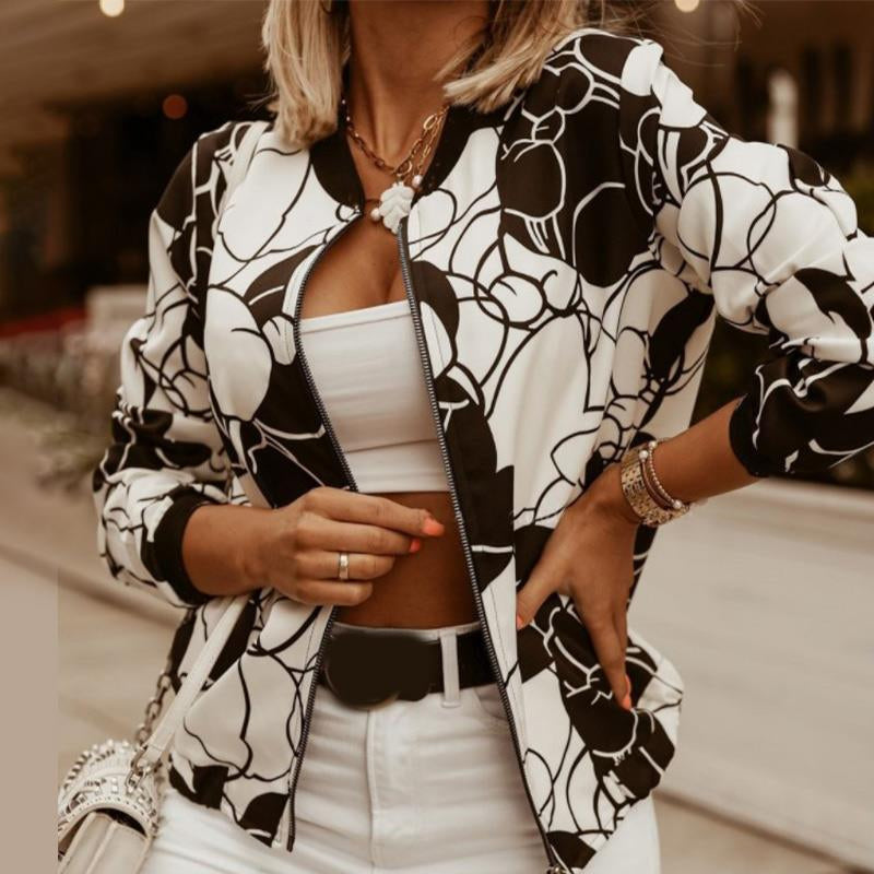 Jacke Vintage Elegante Zwischenjacke für Frauen