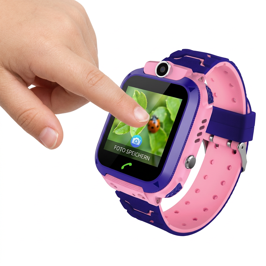 Kinder-Smartwatch mit GPS, Kamera, Telefonanrufe und SOS-Taste