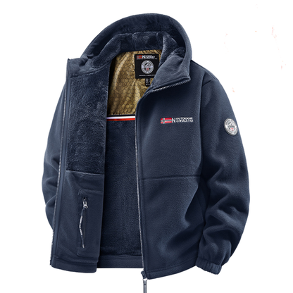 Herren Winterjacke Mit Thermofutter Und Verstellbarer Kapuze