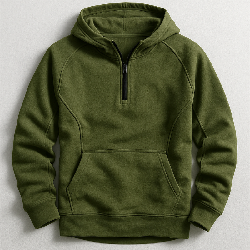 Herren Hoodie Mittelgewicht Rippbündchen Regular Fit