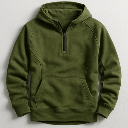 Herren Hoodie Mittelgewicht Rippbündchen Regular Fit