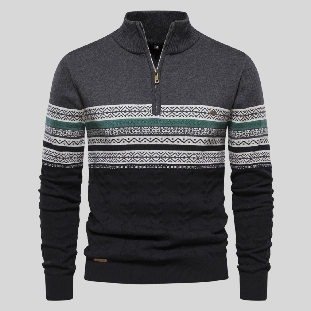 Herren Pullover Langarm Rundhals