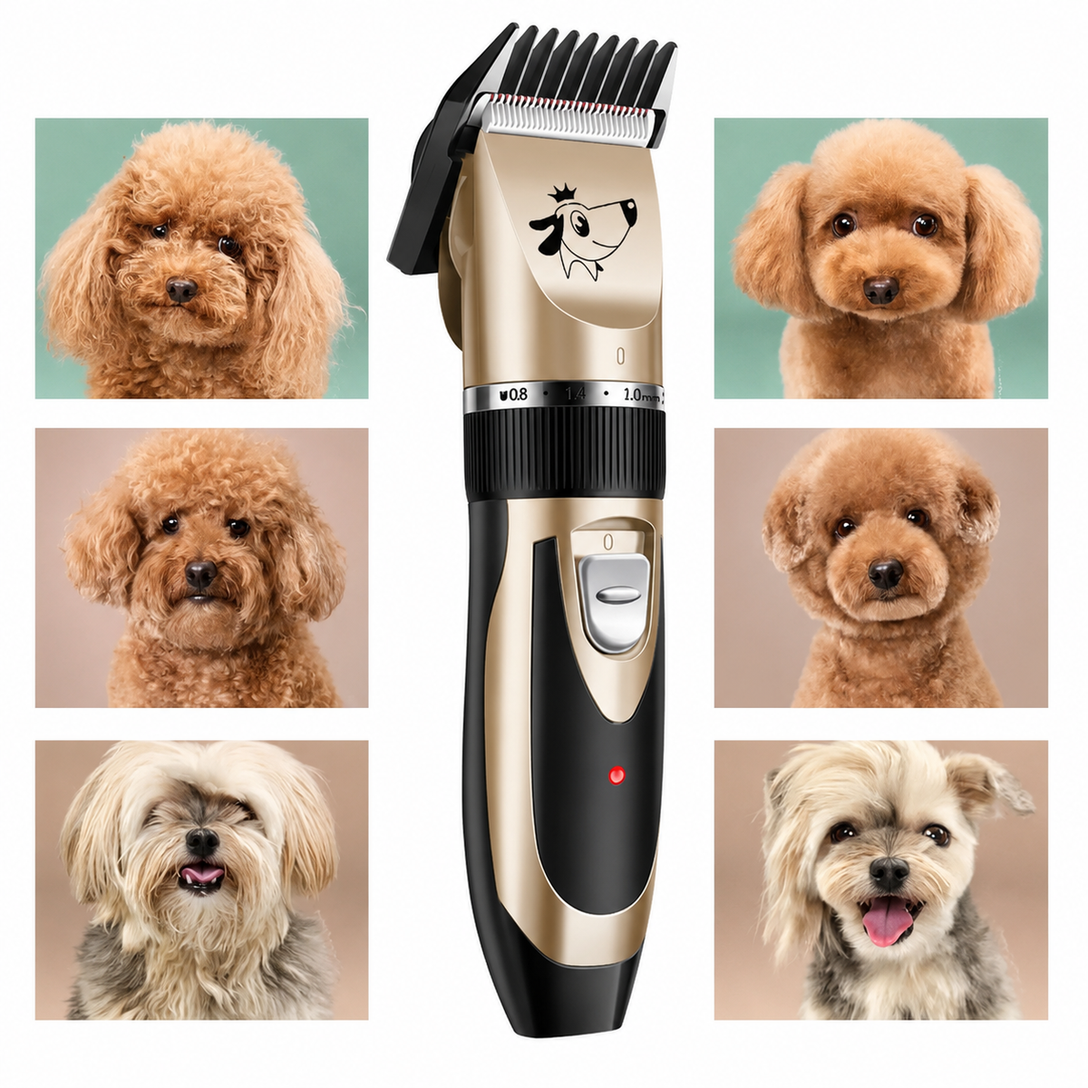 Lautloser Felltrimmer für Hunde – Präzis & Kabellos