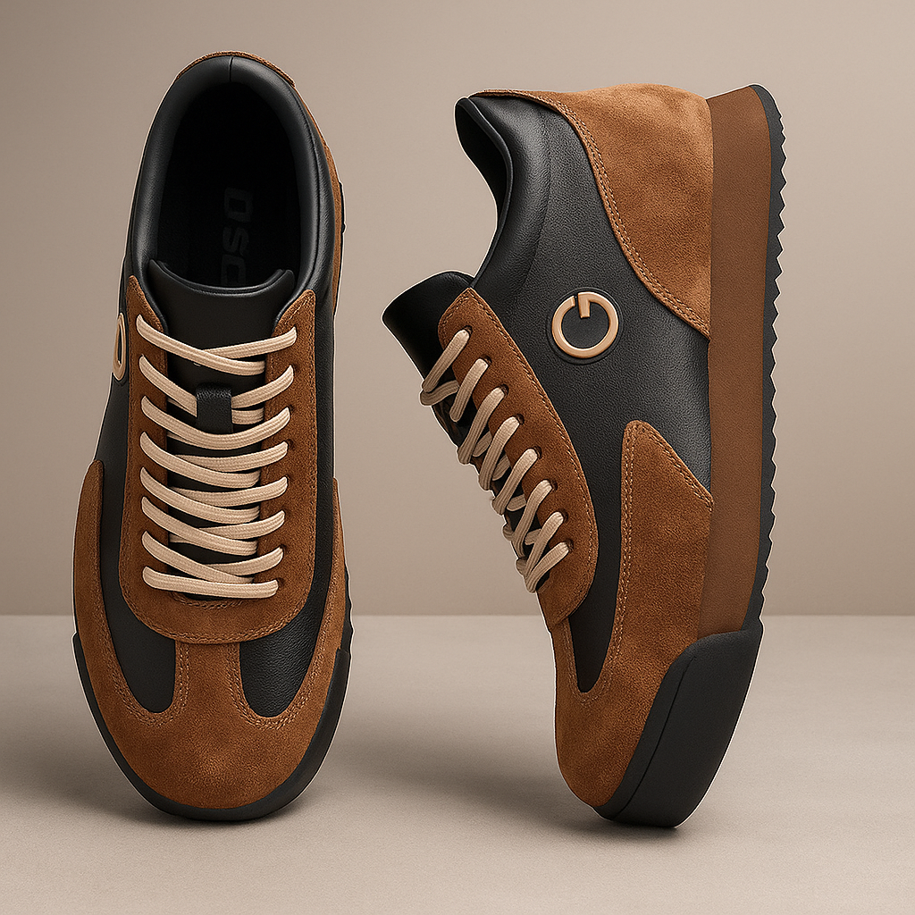 Herren Sneaker Mit Weichen Overlays Glatter Basis Griffiger Außensohle
