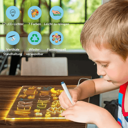 LED-Zeichentisch für kreative Lichtmalerei