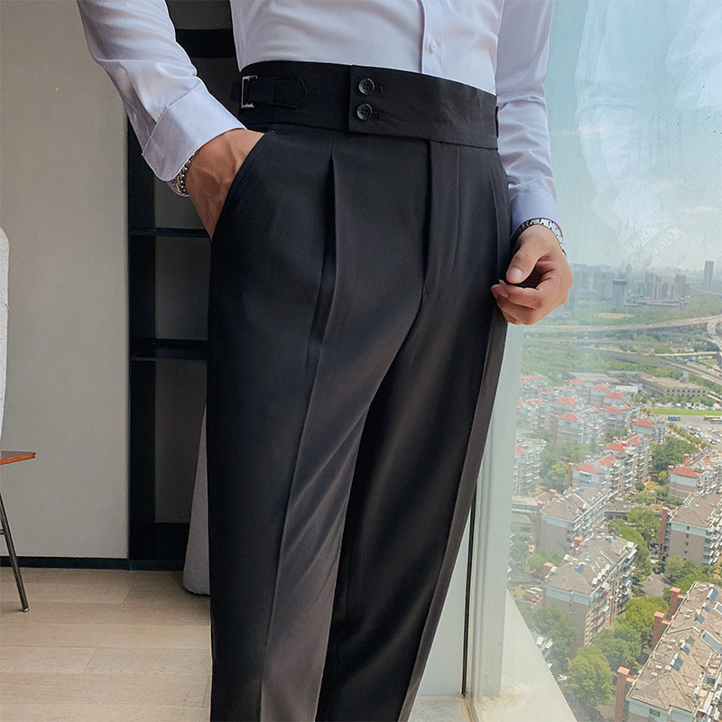 Herren Slim-Fit Hose Stretchstoff Moderner Schnitt