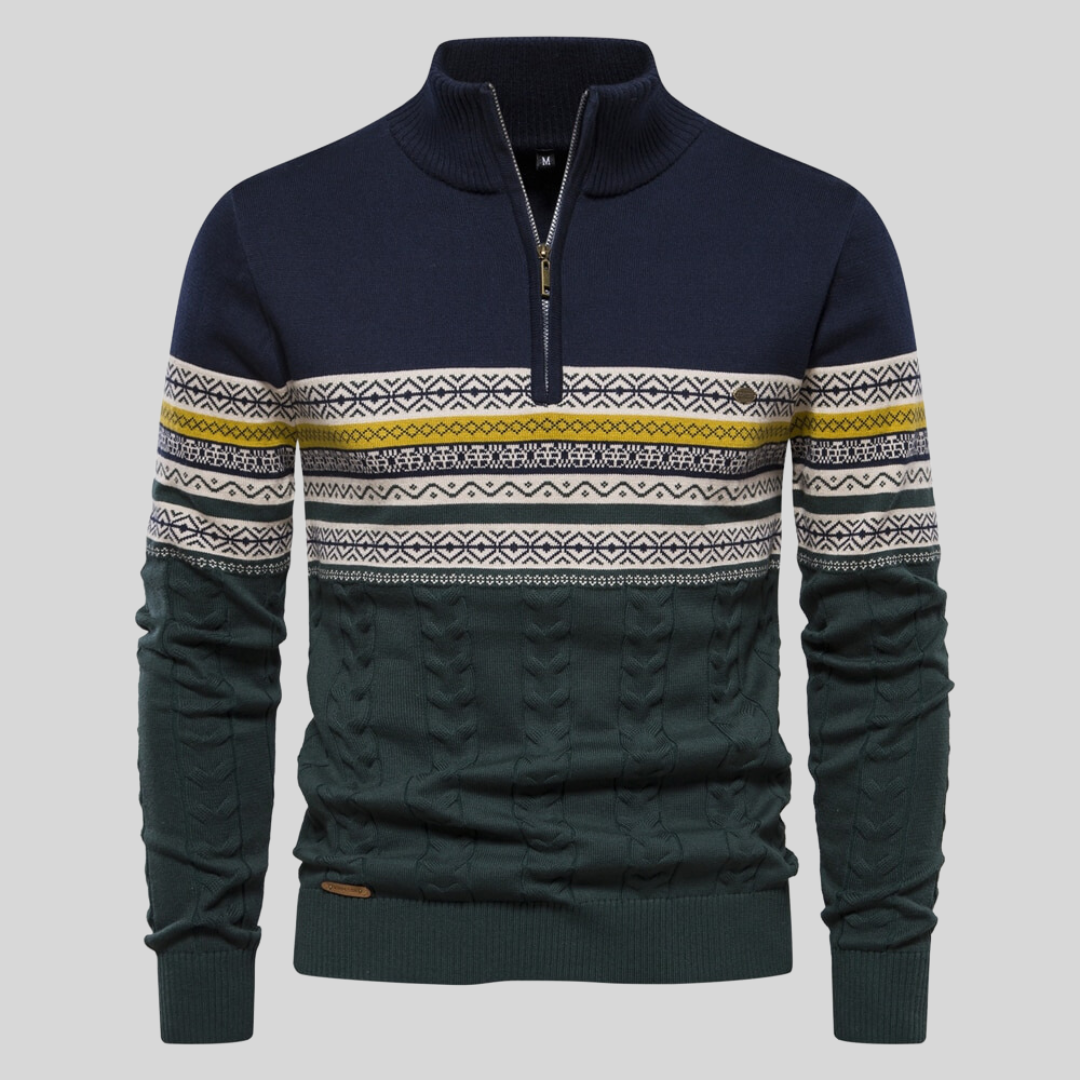 Herren Pullover Langarm Rundhals