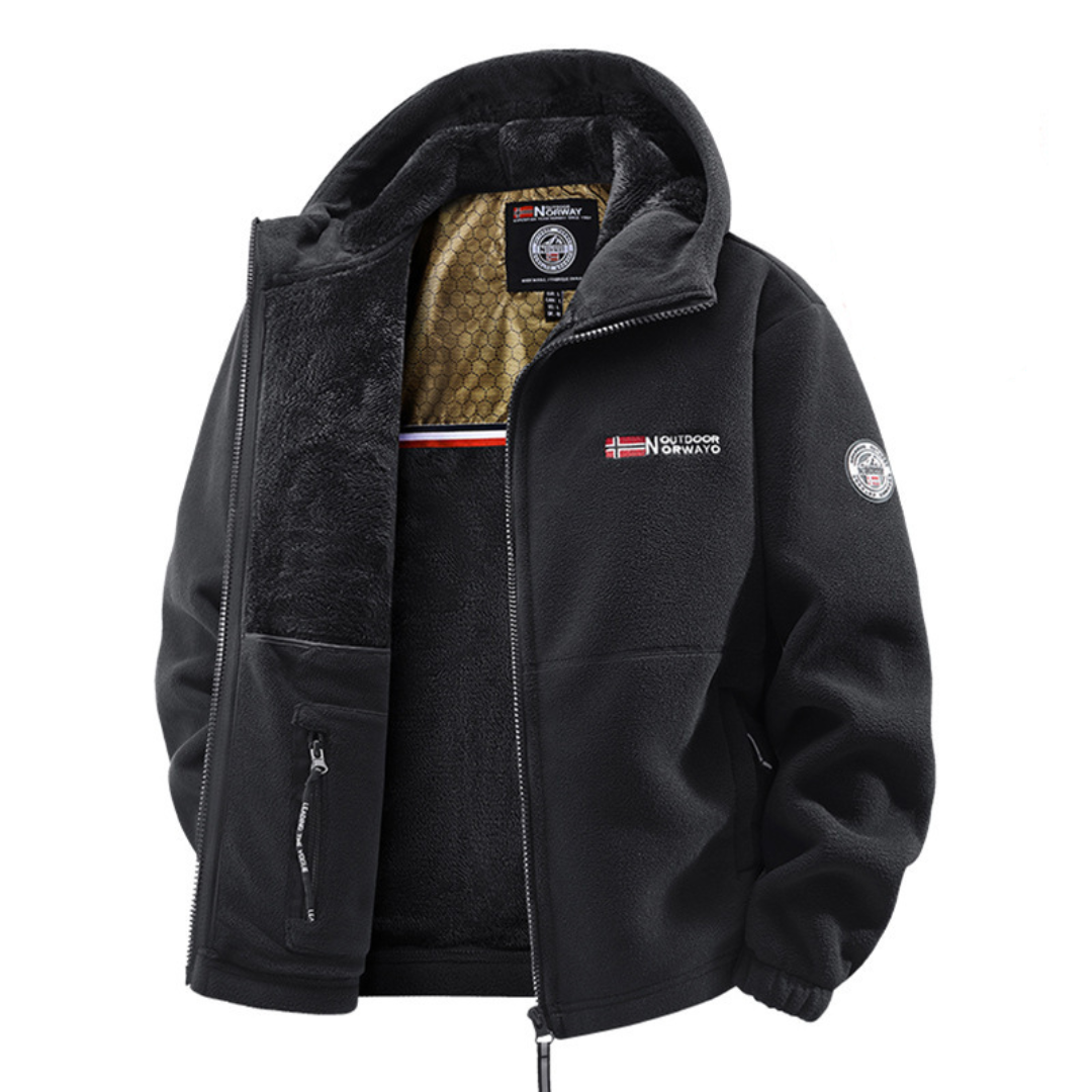 Herren Winterjacke Mit Thermofutter Und Verstellbarer Kapuze