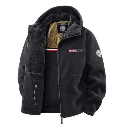 Herren Winterjacke Mit Thermofutter Und Verstellbarer Kapuze