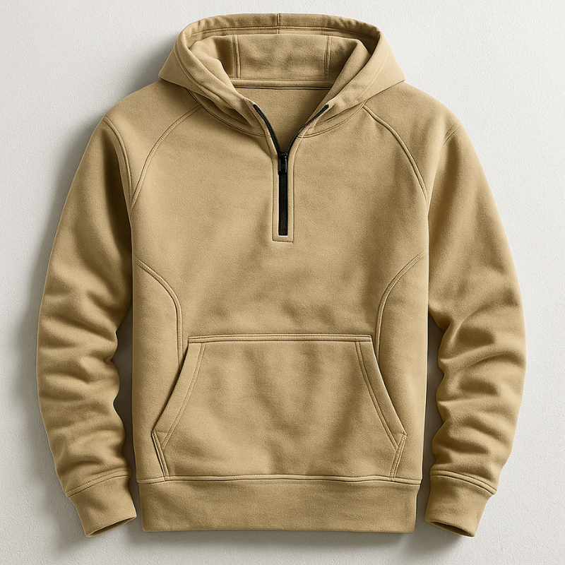 Herren Hoodie Mittelgewicht Rippbündchen Regular Fit
