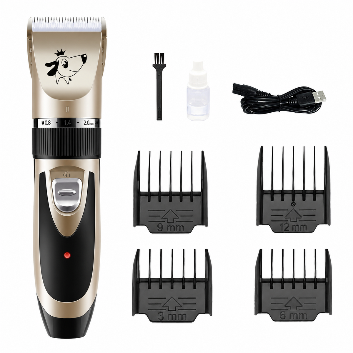 Lautloser Felltrimmer für Hunde – Präzis & Kabellos