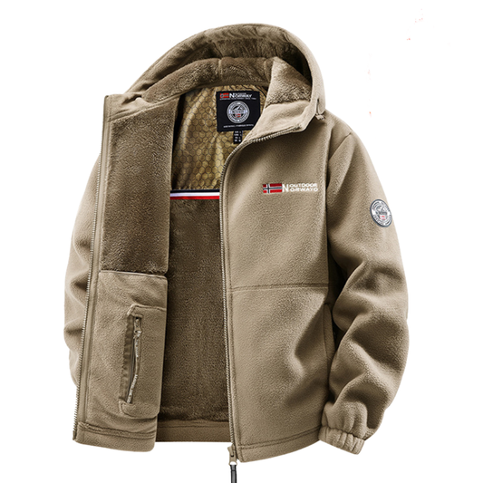 Herren Winterjacke Mit Thermofutter Und Verstellbarer Kapuze