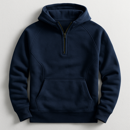 Herren Hoodie Mittelgewicht Rippbündchen Regular Fit