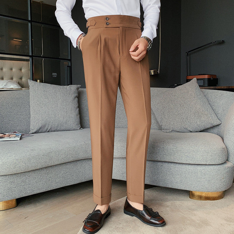 Herren Slim-Fit Hose Stretchstoff Moderner Schnitt