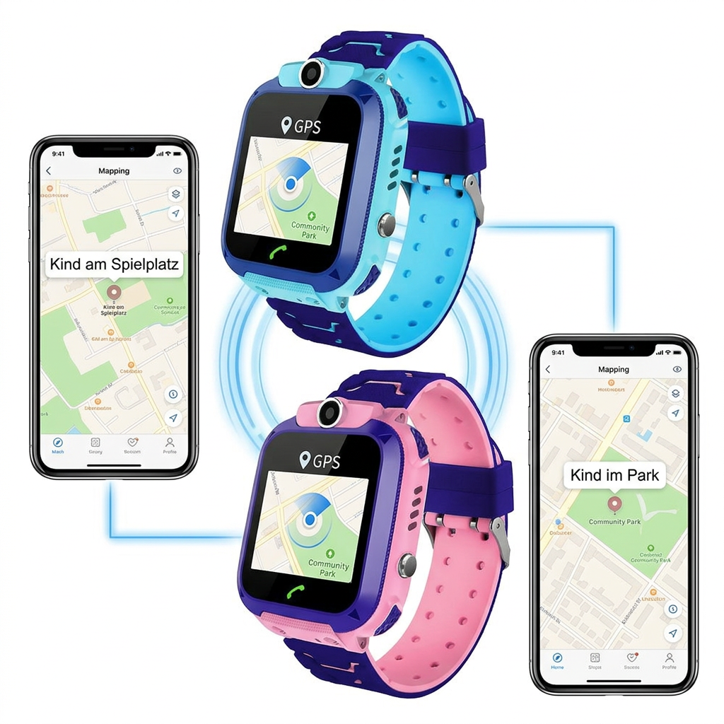 Kinder-Smartwatch mit GPS, Kamera, Telefonanrufe und SOS-Taste