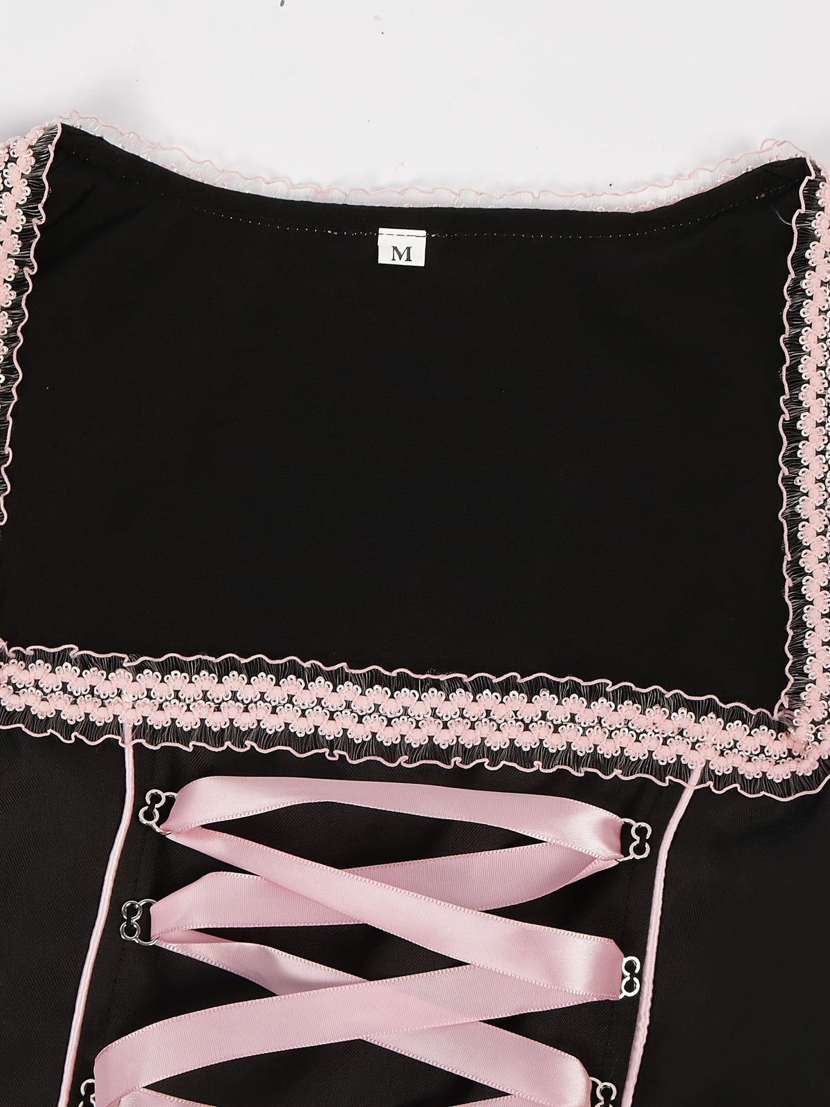 Dirndl Oktoberfest Kostüm Damen Trachten Trägershorts Set mit Corsage