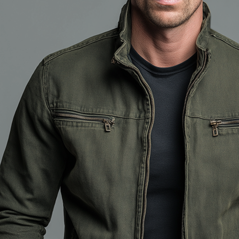 Vintage-Jacke mit Reißverschluss für Herren