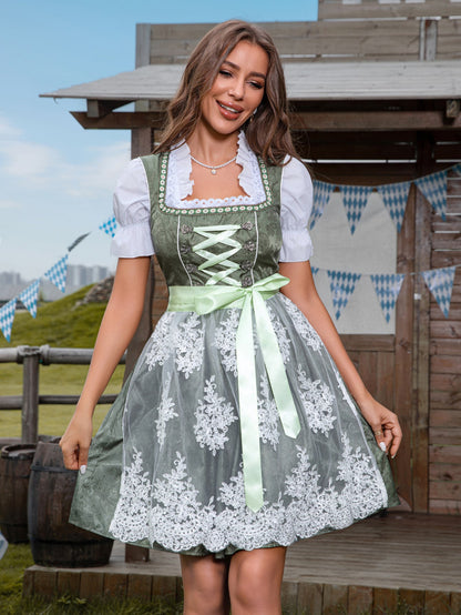 Dirndl Damen Oktoberfest Kleid mit Spitze | Trachtenkleid | Oktoberfest Outfit, Wiesn, Spitzenkleid, festlich