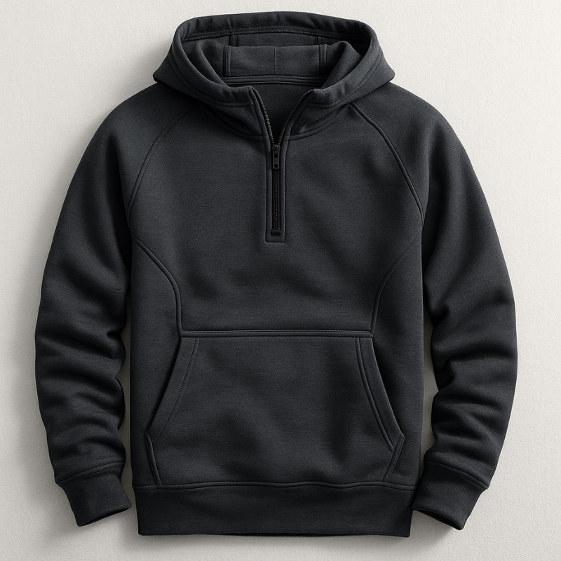 Herren Hoodie Mittelgewicht Rippbündchen Regular Fit