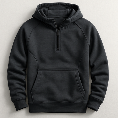 Herren Hoodie Mittelgewicht Rippbündchen Regular Fit