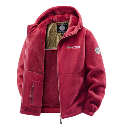 Herren Winterjacke Mit Thermofutter Und Verstellbarer Kapuze