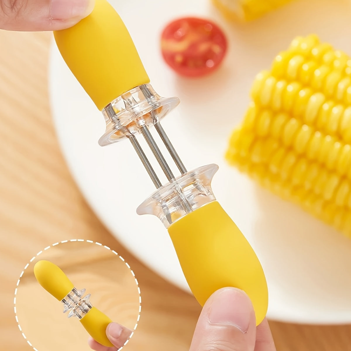 Edelstahl-Maishalter für sicheres und einfaches BBQ-Servieren