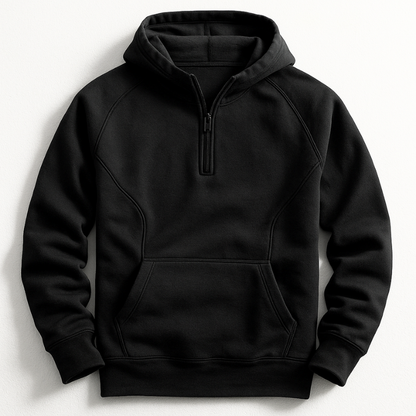 Herren Hoodie Mittelgewicht Rippbündchen Regular Fit