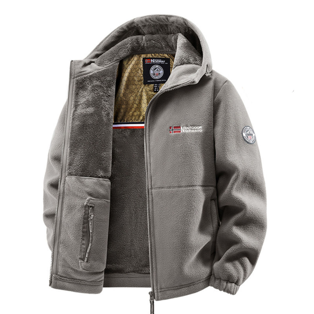 Herren Winterjacke Mit Thermofutter Und Verstellbarer Kapuze