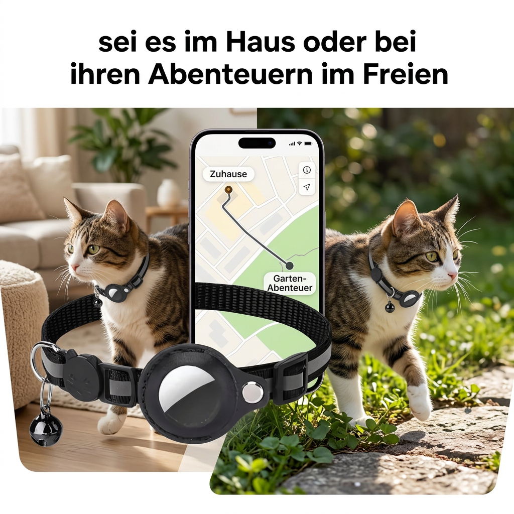 GPS-Halsband für Katzen – Live-Tracking & Sicherheit