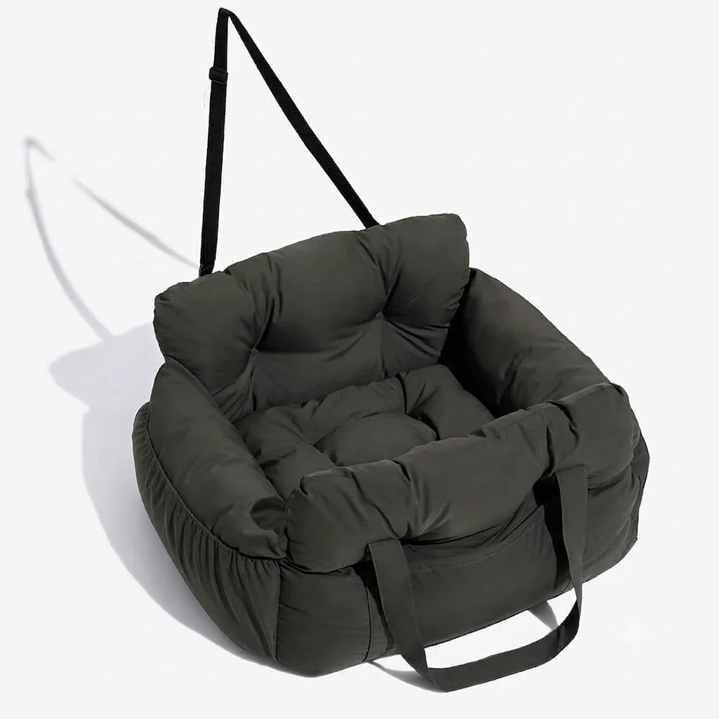 Großer Hundeautositz - Tragbares, Gemütliches Polster für Ausflüge