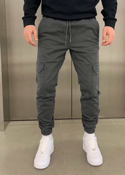 Herren Cargo-Jogginghose mit Elastikbund und Seitentaschen