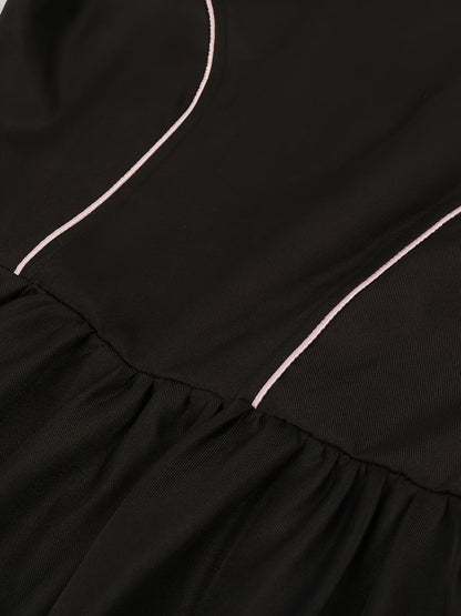 Dirndl Oktoberfest Kostüm Damen Trachten Trägershorts Set mit Corsage