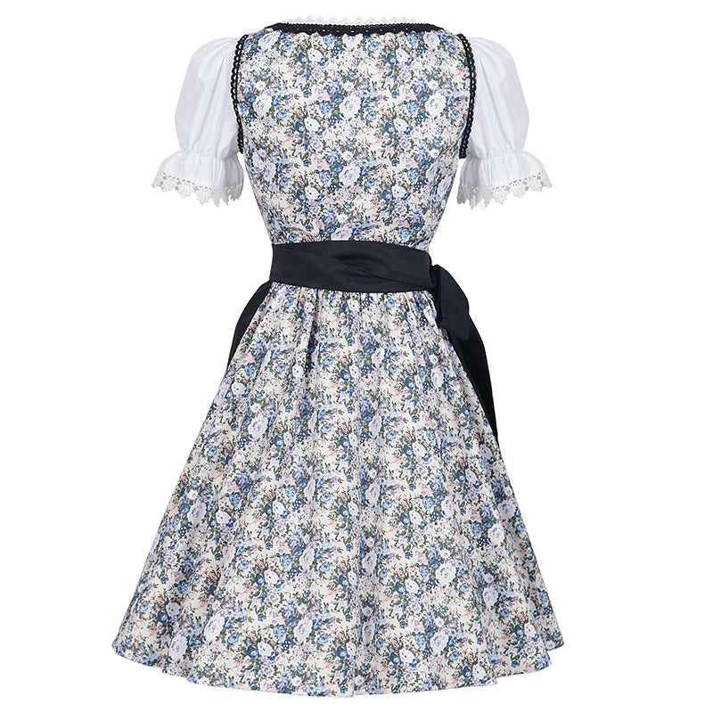 Dirndl Damen Oktoberfest Kostüm Kleid Trachtenkleid für Partys festlich