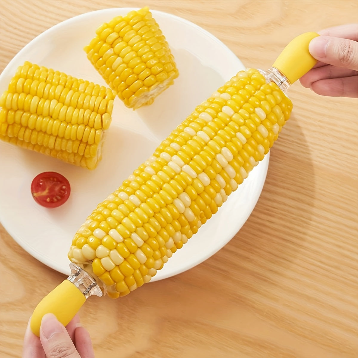 Edelstahl-Maishalter für sicheres und einfaches BBQ-Servieren