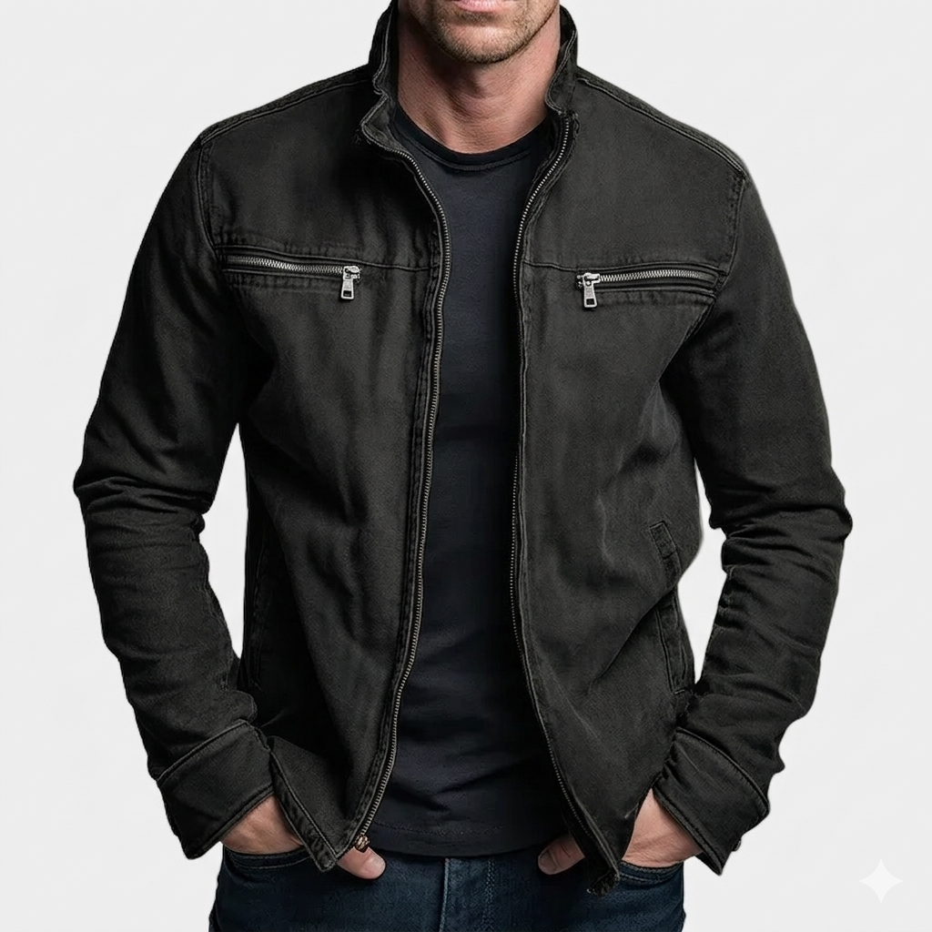 Vintage-Jacke mit Reißverschluss für Herren
