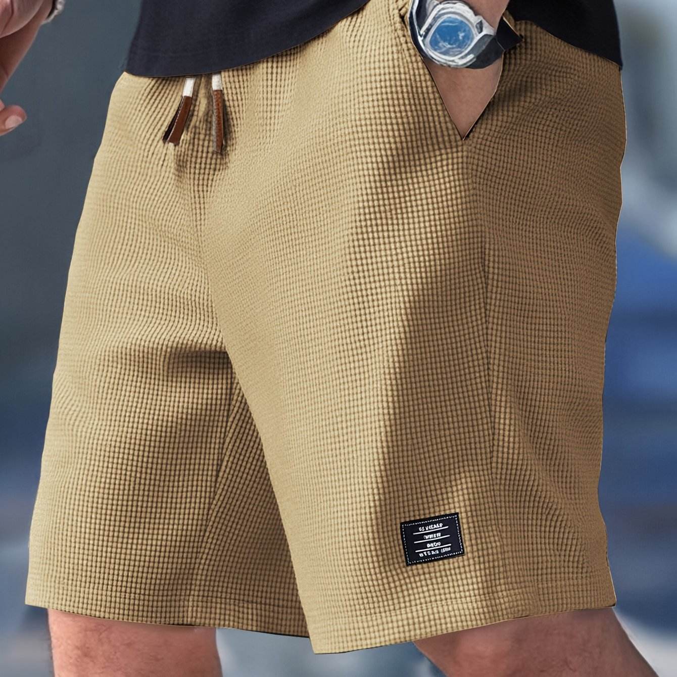 Herren Shorts mit Kordelzugbund | Funktionale Taschen