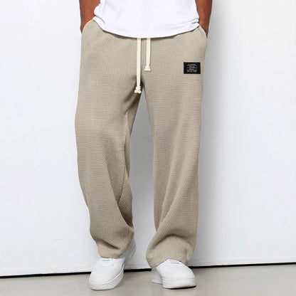 Herren Weit Geschnittene Hose Mit Verstellbarem Bund Und Seitentaschen