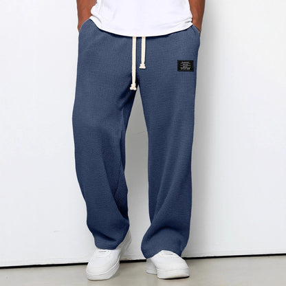 Herren Weit Geschnittene Hose Mit Verstellbarem Bund Und Seitentaschen