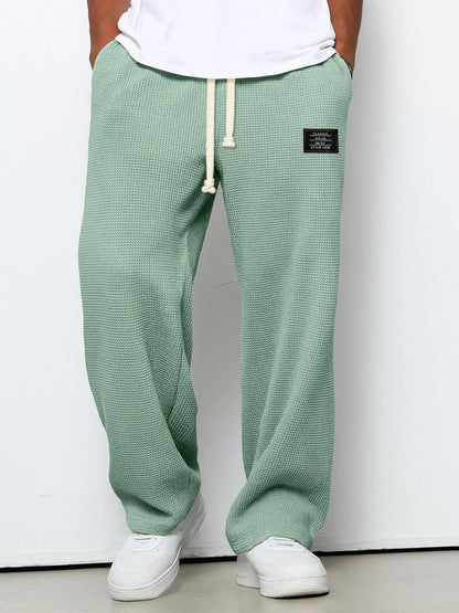 Herren Weit Geschnittene Hose Mit Verstellbarem Bund Und Seitentaschen