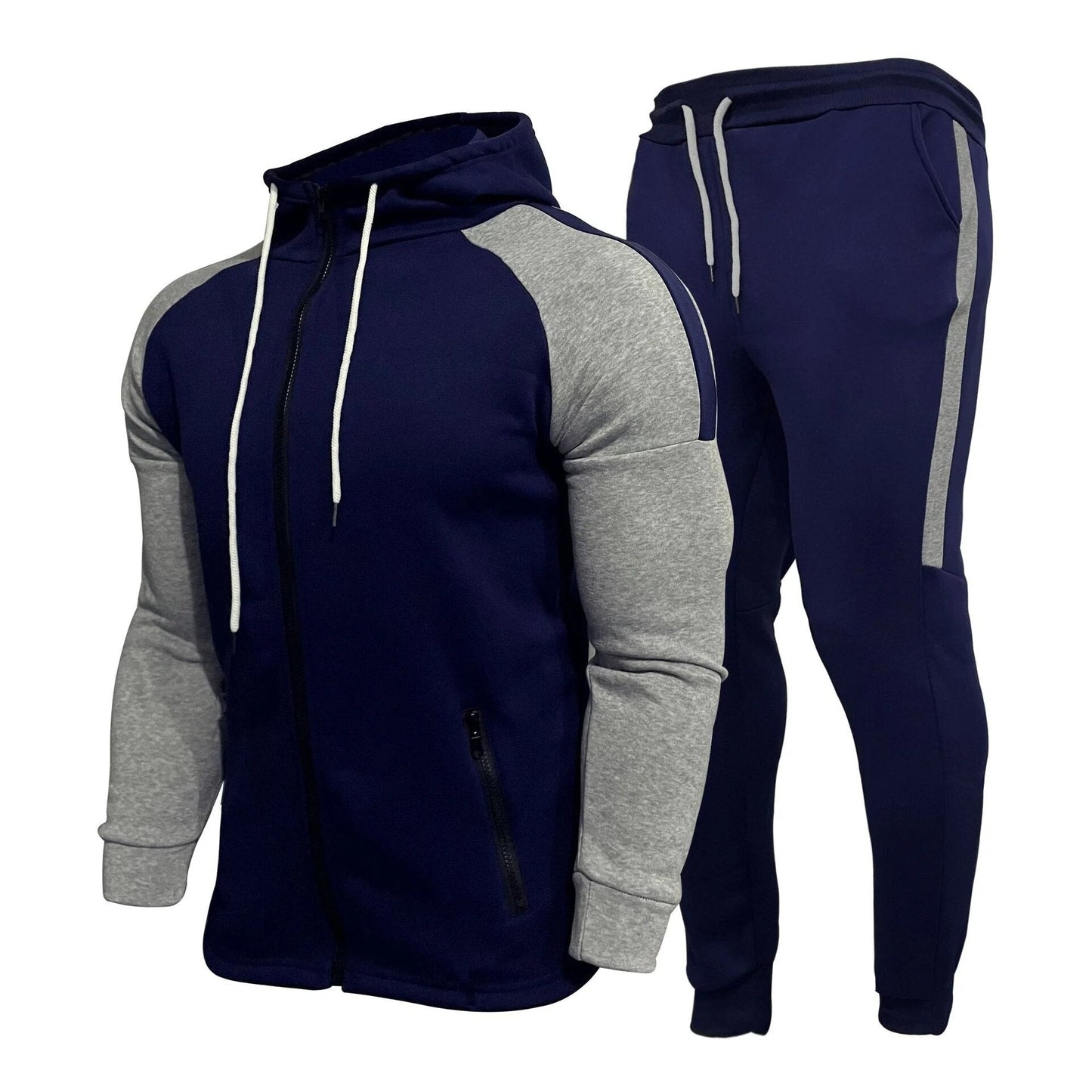 Herren Trainingsanzug mit Feuchtigkeitskontrolle und Reißverschlussjacke