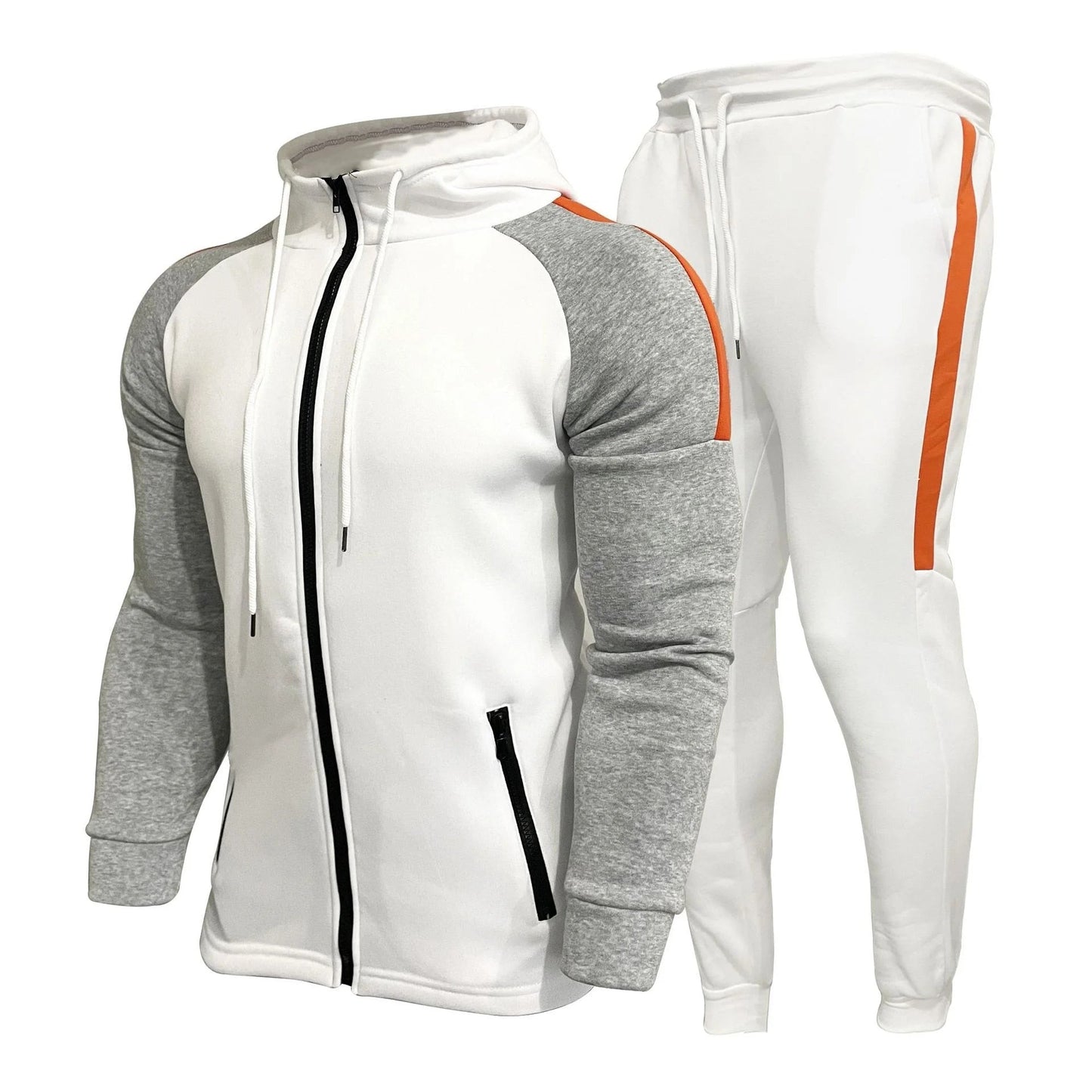 Herren Trainingsanzug mit Feuchtigkeitskontrolle und Reißverschlussjacke