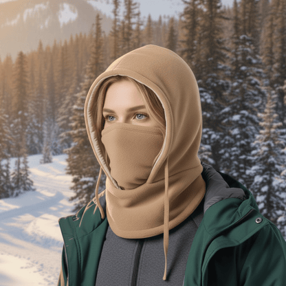 Wintermütze Mit Nackenschutz Und Winddichter Außenschicht
