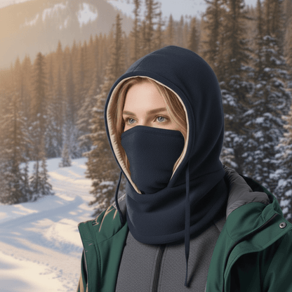 Wintermütze Mit Nackenschutz Und Winddichter Außenschicht